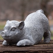 Zaer Ltd International Small Magnesium Piglet Statue "Truffles" ZR139510 View 6