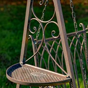 Zaer Ltd International "New York" Iron Swing Chair in Antique Bronze ZR090505-BZ View 6