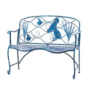 Zaer Ltd International "Sarasota" Coastal Garden Bench with Pelican and Angelfish ZR200453 View 6