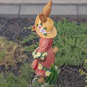 Zaer Ltd. International 25" Tall Magnesium Rabbit Garden Statue with Flower & Snail "Miss Maggie Mae" ZR437253 View 6