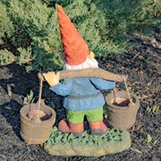 Zaer Ltd. International 21" Tall Spring Gnome Garden Statue Holding Two Buckets ZR244620 View 6