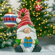 Zaer Ltd. International "The Goodfellows" Set of 6 Assorted Christmas Garden Gnomes ZR218030-SET View 6