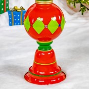 Zaer Ltd. International 5.5 ft. Tall Classic Christmas Ornament Tower in Red, Green, & Gold ZR220427 View 6