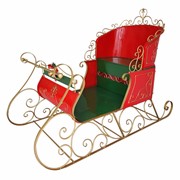 Zaer Ltd. International 5.5ft. Tall Elegant Metal Christmas Sleigh "The Bethlehem" ZR802311 View 6