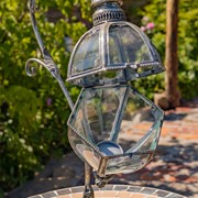 Zaer Ltd International 33.75"T. Victorian-Style Hanging Lantern with Ornate Stand in Silver "Ophelia" ZR190130-FS View 6