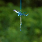 Zaer Ltd. International Three Tone Acrylic Dragonfly Ornaments with Beaded Tassel in 6 Assorted Colors ZR520616 View 7