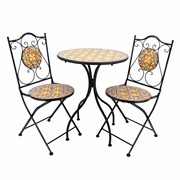 Zaer Ltd International "Barcelona" Mosaic Bistro Set ZR165121-2-SET View 7