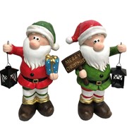 Zaer LTD. International Set of 2 Christmas Gnomes with Lanterns & Merry Christmas Sign ZR200399 View 7