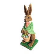 Zaer Ltd. International 25" Tall Magnesium Easter Rabbit Garden Statue "Clayton B. Rabbit" ZR342125 View 7