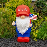 Zaer Ltd. International "The Americanos" Set of 6 Assorted American Patriot Garden Gnomes ZR220000-SET View 7