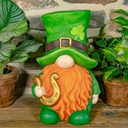 Zaer Ltd. International "The Shamrocks" Set of 6 Assorted St. Patrick's Day Garden Gnomes ZR218400-SET View 7