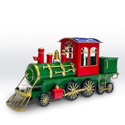 Zaer Ltd. International 17" Long Iron Tabletop Christmas Train Decoration "Special Delivery" ZR200666-RG View 7