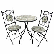 Zaer Ltd International "Boston" Mosaic Bistro Set ZR165125-6-SET View 8