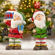 Zaer LTD. International Set of 2 Christmas Gnomes with Lanterns & Merry Christmas Sign ZR200399 View 8