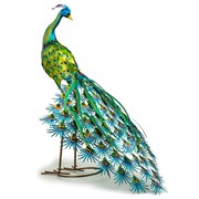 Zaer Ltd. International Set of 2 Large Colorful Peacocks with Jewels "Royal and Sapphire" ZR140242-SET View 8