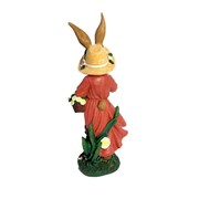 Zaer Ltd. International 25" Tall Magnesium Rabbit Garden Statue with Flower & Snail "Miss Maggie Mae" ZR437253 View 8