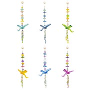 Zaer Ltd. International 13" Long Acrylic Dragonfly Ornament with Dangling Beads in 6 Assorted Colors ZR110913-1 View 8