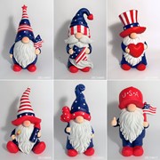 Zaer Ltd. International "The Americanos" Set of 6 Assorted American Patriot Garden Gnomes ZR220000-SET View 8