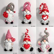 Zaer Ltd. International "The Valentinos" Set of 6 Assorted Valentine's Day Garden Gnomes ZR210000-SET View 8