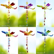 Zaer Ltd. International Five Tone Acrylic Dragonfly Ornaments with Beaded Tassel in 6 Assorted Color ZR520617 View 8