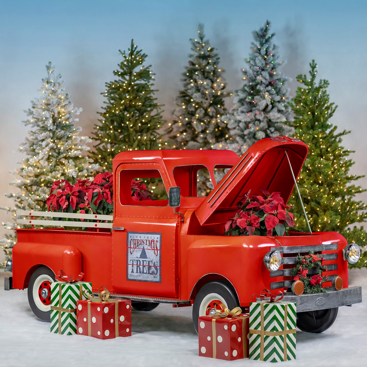 Large Red Truck Christmas Decor: Adding Holiday Cheer to Your Home